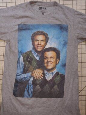 Step Brothers Movie Graphic T-Shirt Grey Size Small